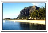 Strand von unserem Hotel Berjaya Le Morne